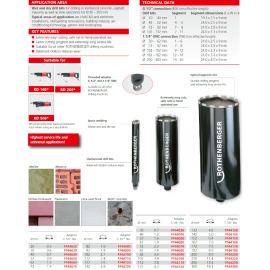 Carota pentru beton zidarie si asfalt 350 mm Carota pentru beton zidarie si asfalt 350 mm