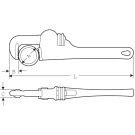 Cheie mops tevi 2 toli instalator SuperEgo 104140000 Cheie mops tevi 2 toli instalator SuperEgo 104140000