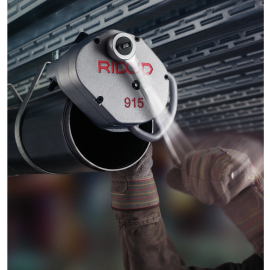 Roluire caneluri cu Ridgid 915