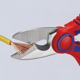 Foarfeca electrician 160 mm cu microdinti Knipex 95 05 10 SB Foarfeca electrician 160 mm cu microdinti Knipex 95 05 10 SB