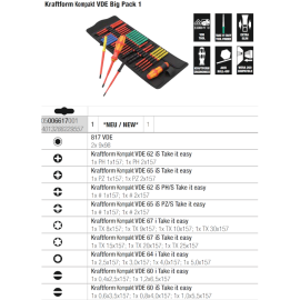 Trusa surubelnite electrician VDE Big Pack 1 Wera 05006617001 Trusa surubelnite electrician VDE Big Pack 1 Wera 05006617001