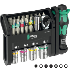 Mini trusa tubulare biti Tool Check Modular Wera 05049000001